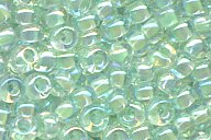 11-271 L/Pale Mint Green Lined Crystal AB 11-271 L/Pale Mint Green Lined Crystal AB